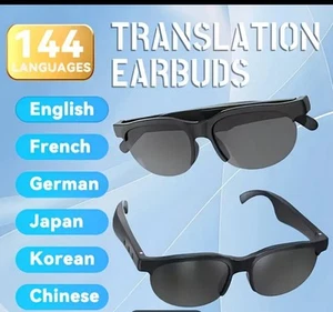 Smart Glasses Translator Bluetooth Call&Music UV protection Open Ear Speaker - Picture 1 of 7