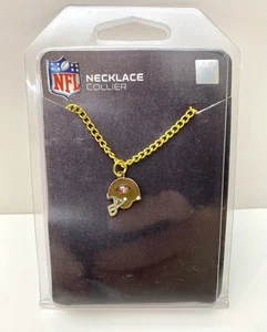 NFL San Francisco 49ers Unisex Chain Necklace Pendant- Gold - Picture 1 of 2