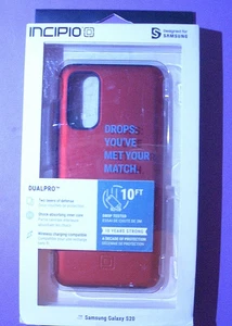 Incipio DualPro Series Dual Layer Hülle für Samsung Galaxy S20 Matt Rot - Bild 1 von 2