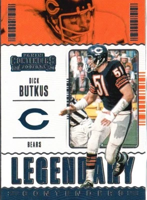 2020 Panini Contenders #LC-DBU Dick Butkus Legendary Contenders - Image 1 of 2