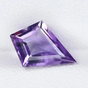 2.06Ct IF Kite Shape 8.9 x 4.9 MM 100% Natural Purple Blue Bolivia Amethyst - Picture 1 of 8