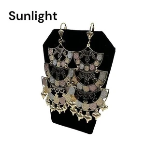 NUEVO Araña Llena de Oro Tradicional Corazón Gotas Pendientes Cannetilla Filigrana - Imagen 1 de 10