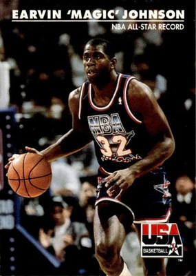 1992 SKYBOX USA MAGIC JOHNSON 34 MINT BASKETBALL USA - Image 1 of 2