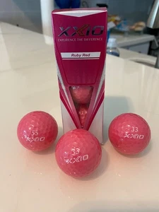 6 New XX10 Ruby Red premium golf balls. 3 balls in sleeve and 3 without box - Picture 1 of 2