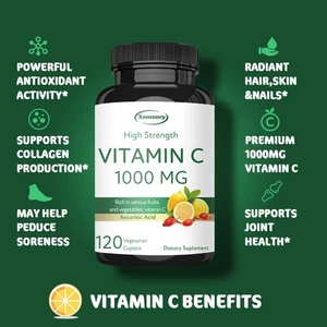 Hochdosiertes Vitamin C (Ascorbinsäure)1000 mg–Kollagenproduktion,Antioxidantien - Bild 1 von 14