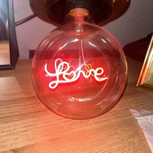 Bubble Bulbs LED Bulb Red Neon Love Sign. Only used for a couple of months. - Picture 1 of 4