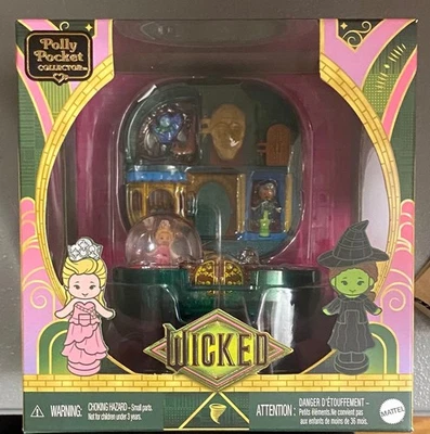 NEW IN HAND Mattel Wicked For Good Polly Pocket Glinda Elphaba Oz Playset 2025
