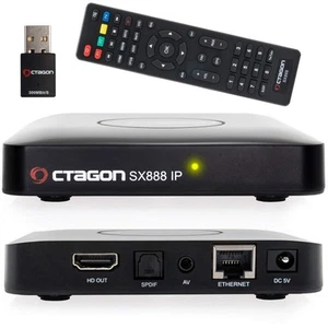 Octagon SX888 HD HEVC Full IPTV Multistream Receiver inkl. 300 Mbit WLAN - Bild 1 von 6