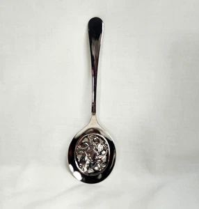 Vintage Sheffield England versilbert Schlitz Servierlöffel 8,5" - Bild 1 von 6