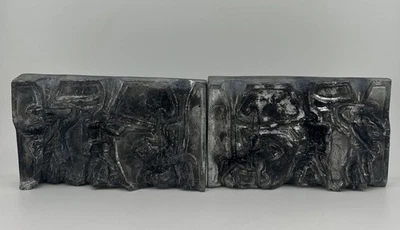 Vintage Lead/Pewter Home Casting #6195 mold 3 Civil War Soldiers (C7) - Image 1 of 4