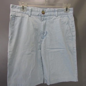 Vineyard Vines Mens Chino Shorts Flat Front Casual Light Blue Size 28 - Picture 1 of 6