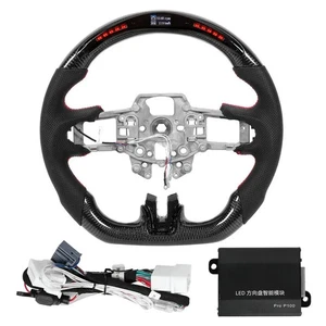 Echtes Kohlefaser Smart LED Lenkrad für Ford Mustang GT V6 EcoBoost 2015-2017 - Bild 1 von 16