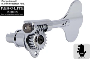 GOTOH GRL510C-9 Res-o-Lite Open Gear Sintonizzatore Basso Trifoglio, Cromato, 3L x 1R - Foto 1 di 4