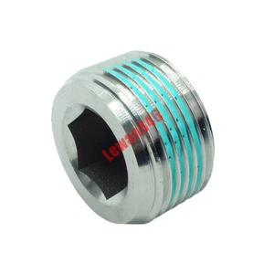 1" Male NPT Counter Sunk Socket Plug Stainless 304 Barstock Pipe Fitting - Picture 1 of 4