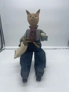 Primitive Volkskunst Katzenregal Sitter 1991 - Bild 1 von 5