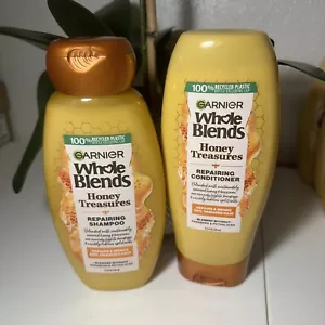 Set shampoo e balsamo Garnier Whole Blends Honey Treasures 12,5 fl oz ciascuno - Foto 1 di 1