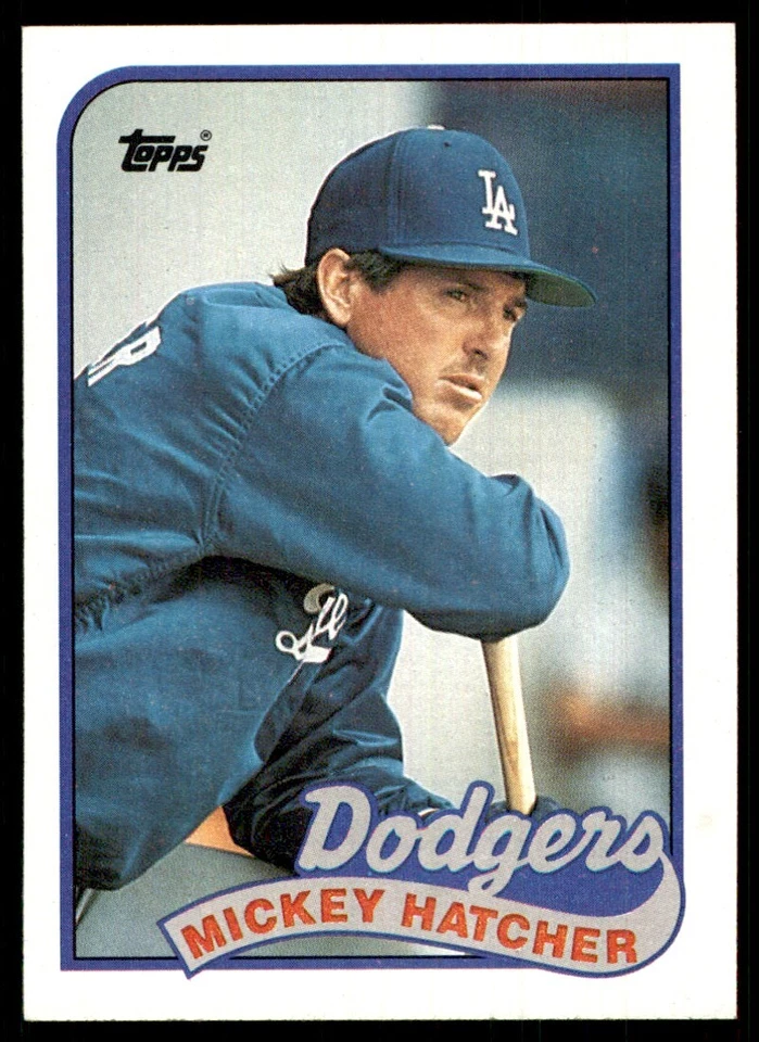 1989 Topps Mickey Hatcher Los Angeles Dodgers #483 - Image 1 of 2