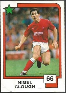 PANINI SOCCER SUPERSTARS 1988- #066-NOTTINGHAM FOREST-NIGEL CLOUGH - Picture 1 of 2
