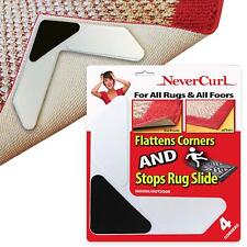 Rug Rug Pads Gripper With NeverCurl - Instantly Flattens Rug Corners and Stops 4
