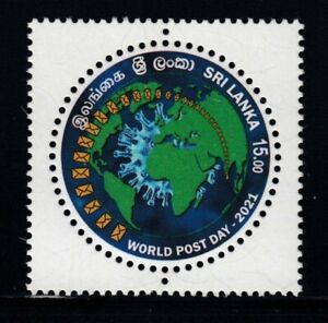 SRI LANKA World Post Day 2021 MNH stamp