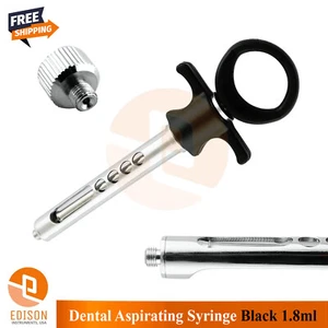 Seringue anesthésique dentaire auto-aspirante 1,8 ml auto passive EUR + fils AMR - Photo 1/3