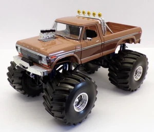 Greenlight 1/18 Scale 13557 - BFT 1978 Ford F-350 Monster Truck - Two-Tone Brown - Picture 1 of 9
