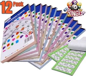 12 x Jumbo Bingo Flyers Tickets Pad Of 600 6 To View, All Colours 1-90 sheets - Picture 1 of 13