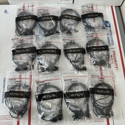 Earpieces ONLY x12 Pack Retevis C9003B 2 Way Radio Earpieces EAK001 - Image 1 of 4