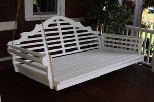 A&L Furniture Co. Amish-Made Pine Marlboro Swing Beds - In 4 Sizes, 18 Colors - Picture 1 of 10