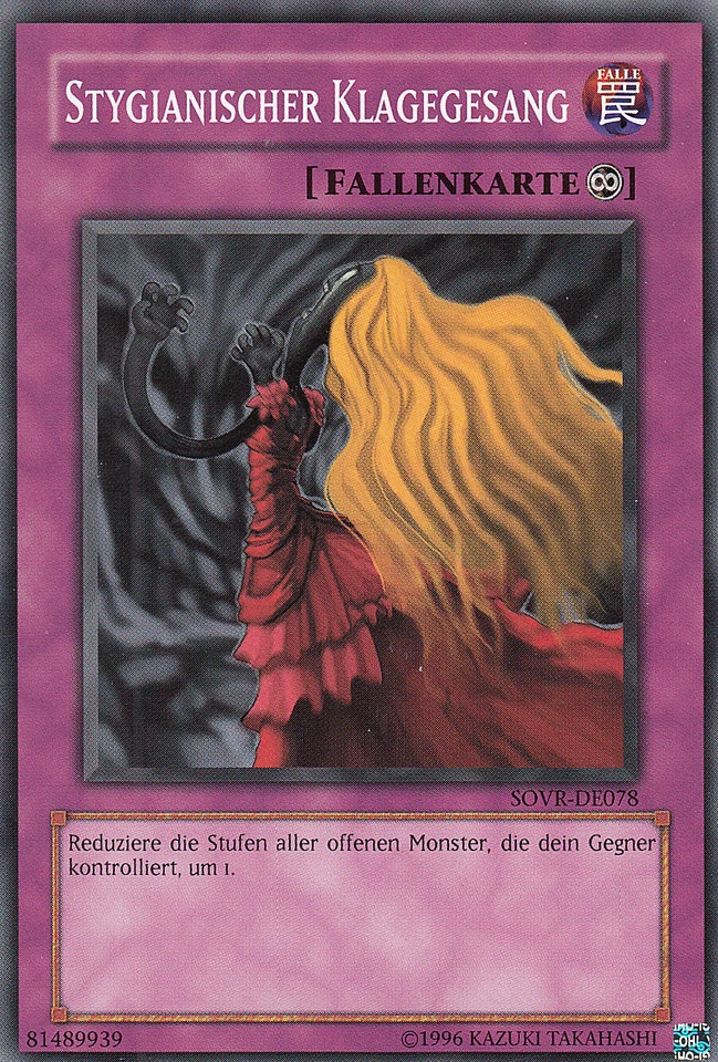 YU-GI-OH, STYGIANISCHER KLAGEGESANG, C, SOVR-DE078, TOP - Bild 1 von 1