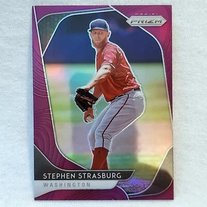 2020 Panini Pink Prizm Stephen Strasburg #93 Washington Nationals  - Bild 1 von 2