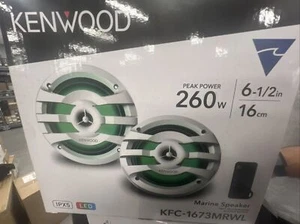 Kenwood KFC-1673MRBL Paar 6,5" 2-Wege Lautsprecher mit Beleuchtung & Fernbedienung Marine - Bild 1 von 1