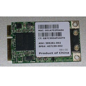 Brand New HP  Broadcom 802.11a/b/g WIFI PCI Express Card 407159-002 BCM94311MCG