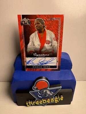 2024 Leaf Metal #B-RB2 Signature Series Riddick Bowe Auto 1/1 Red! - Image 1 of 4