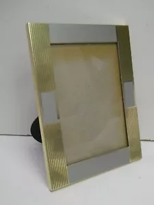 VINTAGE ITALIAN GLASS BRASS METAL DECORATIVE PICTURE PHOTO FRAME - Picture 1 of 8