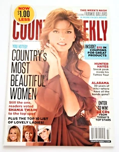 SHANIA TWAIN Magazine COUNTRY WEEKLY Nov 24 Country's Most Beautiful Women - NEW - Picture 1 of 5