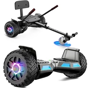 8.5'' Hoverboard & Go Kart Hoverboard Bluetooth Self-Balancing Scooter LED Light - Picture 1 of 7