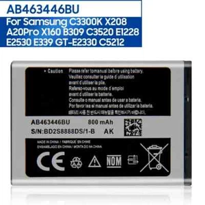 Battery AB463446BU For Samsung X520 F258 E878 S139 M628 E1200M E1228 X160 800mAh - Picture 1 of 6