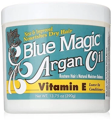 Blue Magic Argan Oil Vitamin E Nourishes Dry Hair Leave In Conditioner 13.75oz - Image 1 of 2