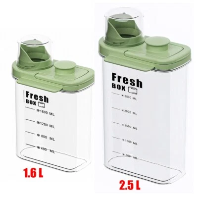 Contenedor de almacenamiento de alimentos para gatos contenedor portátil de alimentos para mascotas protección de doble sellado Foto 1 de 4