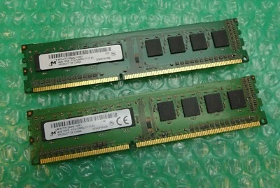 8GB (2x4GB) Micron MT8JTF51264AZ-1G6E1 PC3-12800U Non-ECC DDR3 Desktop Memory - Image 1 of 3