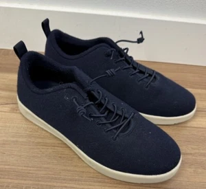 Wooloomooloo Australian Shoes Lambton Sneaker Navy Blue Wool Size 37 unisex - Picture 1 of 7