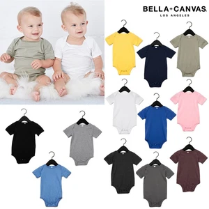 Bella + Canvas Baby Jersey Short Sleeve 100B - Kids Cotton Plain Bodysuit
