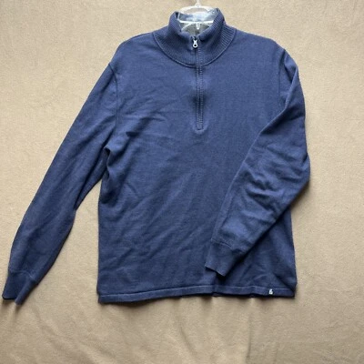 Suéter Pullover The North Face Para Hombre Talla Grande Azul Mezcla Lana 1/4 Cremallera Usado en Excelente Condición Foto 1 de 4