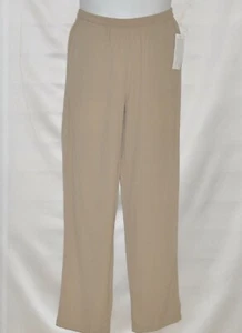 Linea by Louis Dell'Olio Pull-on Pebble Crepe Pants Size S Beige - Picture 1 of 2