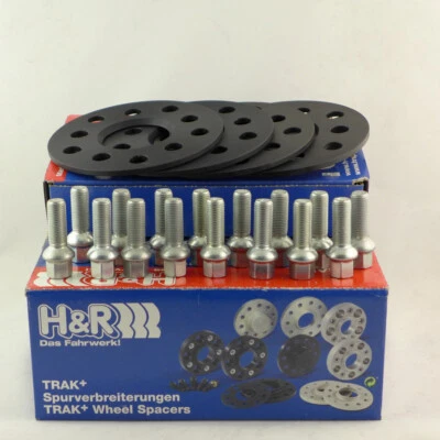 Ensanchamiento de canal H&R 6/6 mm negro para VW Corrado Golf Jetta Passat Polo Sciroc - Imagen 1 de 4