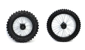 14" & 17" Pit Bike Wheels Rims Tyre 50cc 110cc 125cc 140cc 155cc 160cc Dirt Pair - Picture 1 of 2