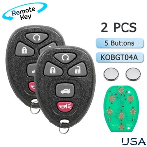 2 Mando a distancia de repuesto para Pontiac G6 2005 2006 2007 2008 2009 2010 5B - Imagen 1 de 6