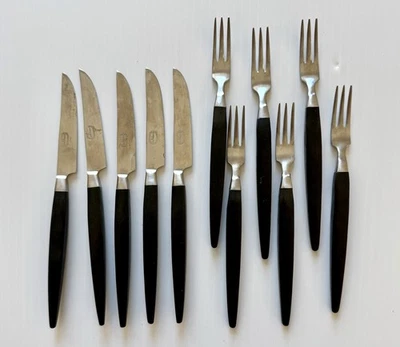 MCM Silverware Flatware Set Stanley Roberts Modern Elegance Japan Cocktail Foto 1 de 4