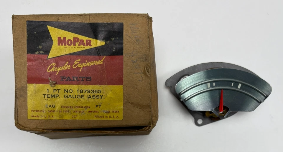 Nuevo medidor de temperatura de stock antiguo para modelos Chrysler 1959 Mopar #1879365 Foto 1 de 1